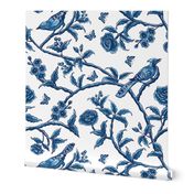 Chinoiserie Asian birds - Victorian wallpaper