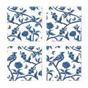 Chinoiserie Asian birds - Victorian wallpaper