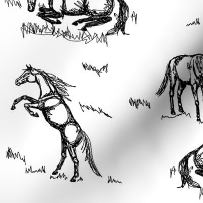 scribble horses double Db