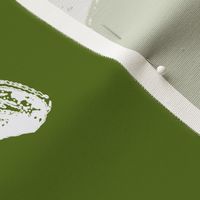 A green vintage frog illustration Tea Towel