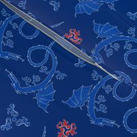 dragons - chinoiserie style