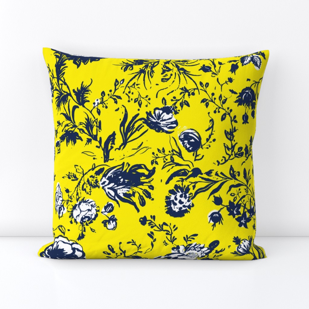 Yellow &  Blue Chinoiserie