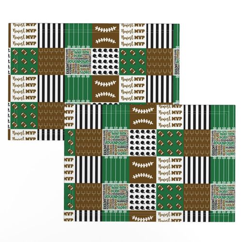 Football Quilt 3 inch