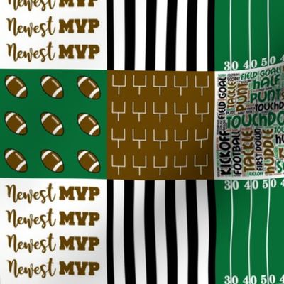 Football Quilt 3 inch