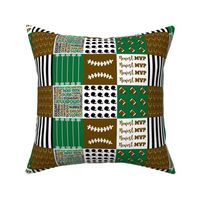 Football Quilt 3 inch