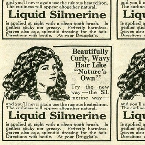 1918 Hair Products advertisement, Liquid  Silmerine