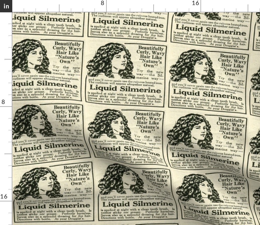 1918 Hair Products advertisement, Liquid  Silmerine