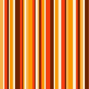 Retro stripes mix orange brown vertical