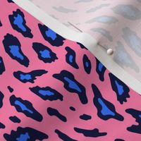 Leopard Print - Peach / Blue