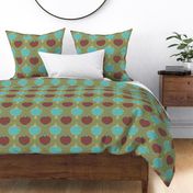 romano ikat 3 green red turquoise