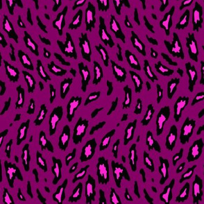 Leopard Print - Dark Purple