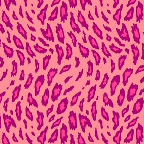 Leopard Print - Apricot / Pink