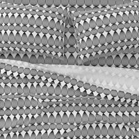 Striped 3D teardrops bubbles white black