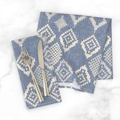 boho fair isle indigo winter holiday