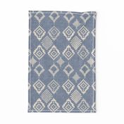 boho fair isle indigo winter holiday