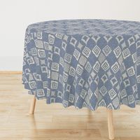 boho fair isle indigo winter holiday