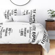 56"x36" pillowcase little boys quote