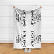 56"x36" pillowcase little boys quote