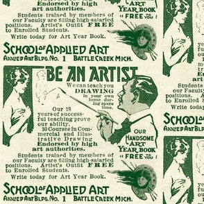 1918 ad for Correspondence School  Art Lessons