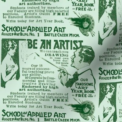 Be An Artist 1918 Advertisement