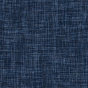 navy linen no. 2 Fabric byivieclothco