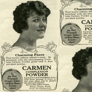 1918 Carmen Complexion Powder cosmetics advertisement