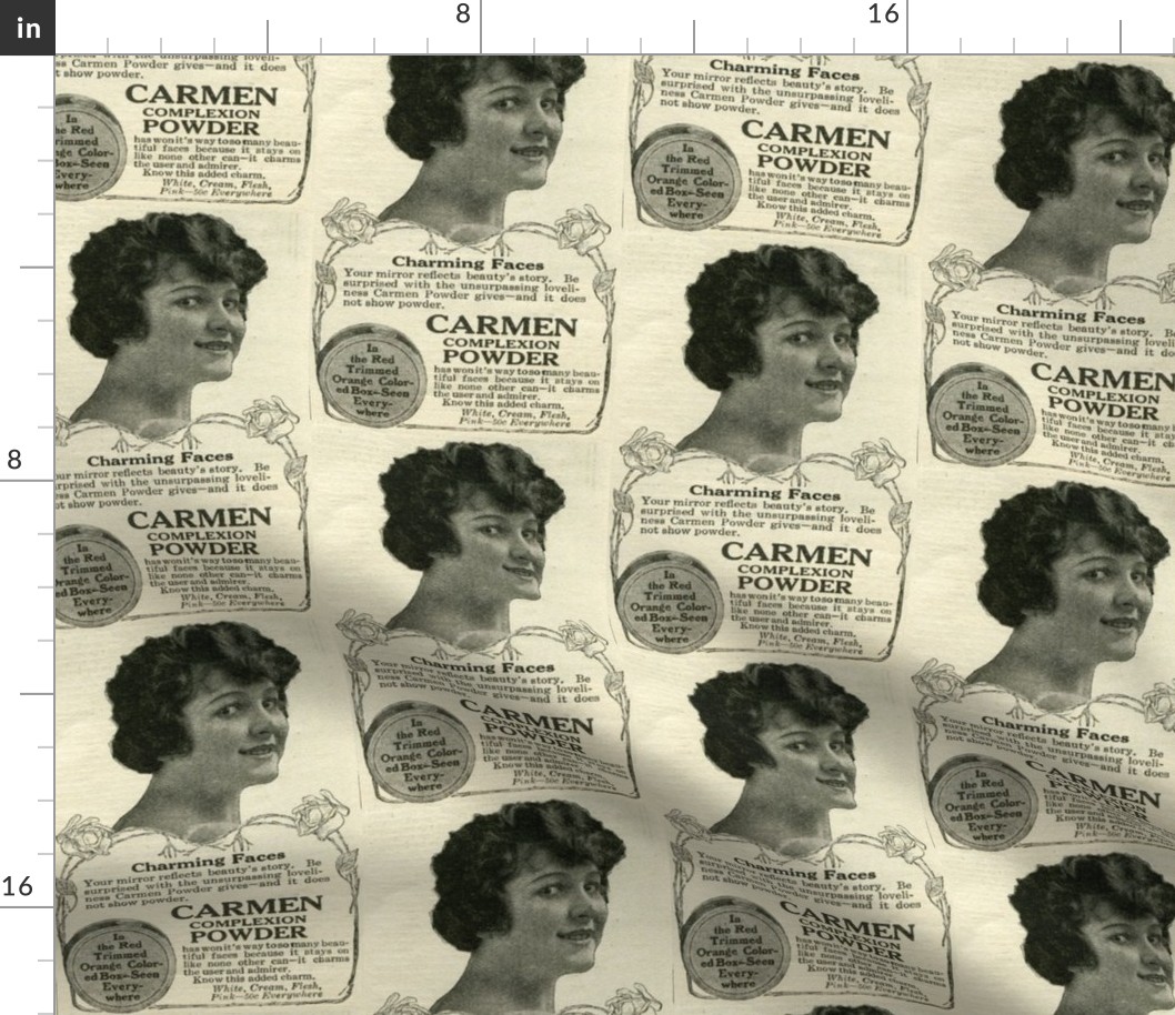 1918 Carmen Complexion Powder cosmetics advertisement