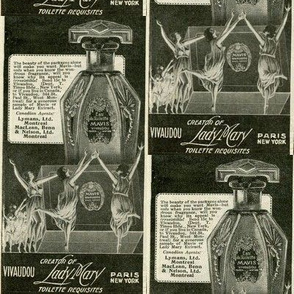 1918 dancing nymphs perfume advertisement