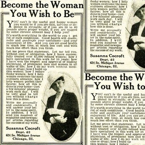 1918 Ad: Become the Woman You Want to Be