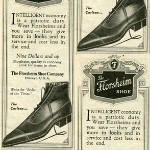 1918 Mens Very Pointed Toe Shoe Ad 