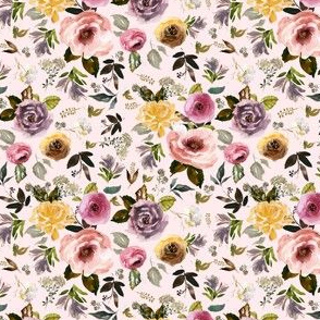 4" Cambridge Florals Light Blush