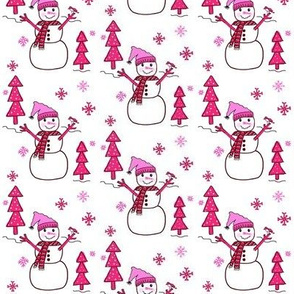 I'm a Tree ! I'm a Tree ! I'm a Tree ! Snowman :) -pink sm. 