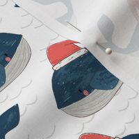 Christmas Whales - medium scale