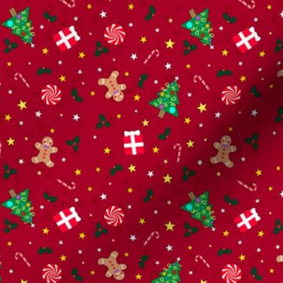 Christmas Holidays Red xsmall