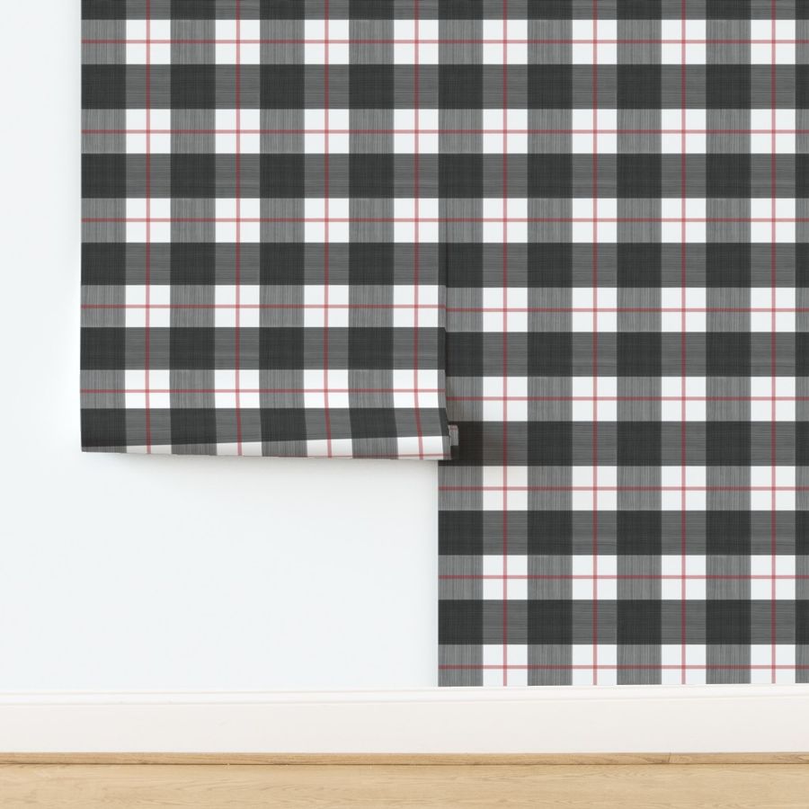 Double Buffalo Plaid in Black and Red