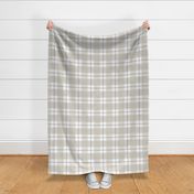 Double Buffalo Plaid in Putty and Grey