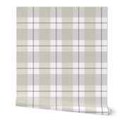 Double Buffalo Plaid in Putty and Grey