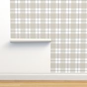 Double Buffalo Plaid in Putty and Grey