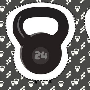 Kettlebell plushie black