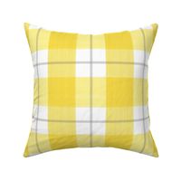 Double Buffalo Plaid in Yellow and Grey