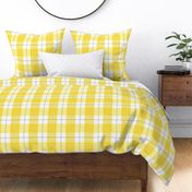 Double Buffalo Plaid in Yellow and Grey