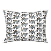 great dane colors on white background fabric