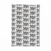 great dane colors on white background fabric