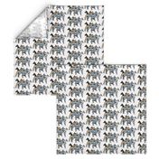 great dane colors on white background fabric