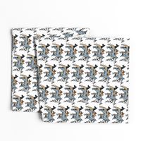 great dane colors on white background fabric