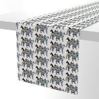 great dane colors on white background fabric