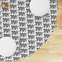 great dane colors on white background fabric