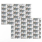 great dane colors on white background fabric