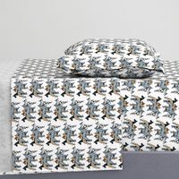 great dane colors on white background fabric