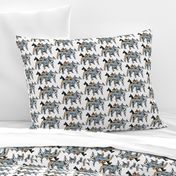 great dane colors on white background fabric